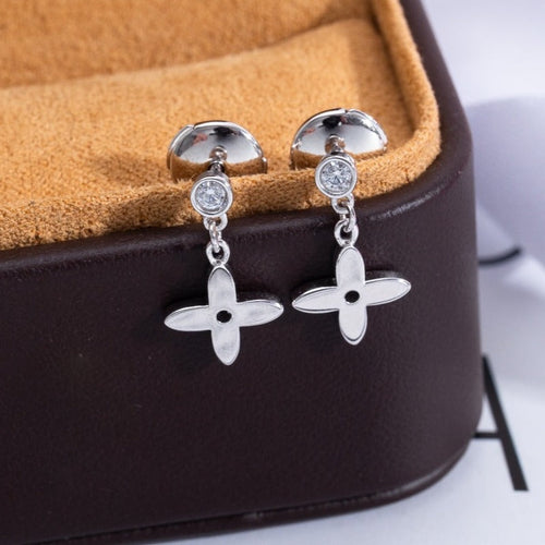 [Loran]VIDYLLE SILVER DIAMOND MINI DROP EARRINGS