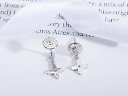 [Loran]VIDYLLE SILVER DIAMOND MINI DROP EARRINGS