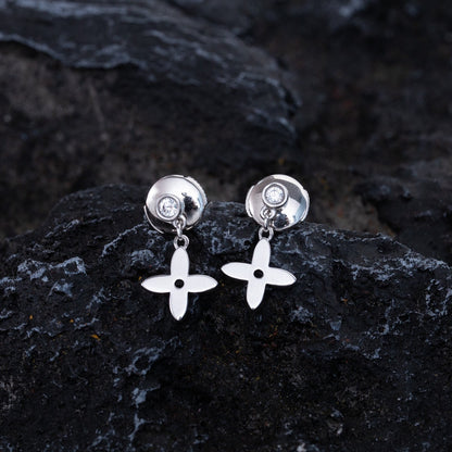 [Loran]VIDYLLE SILVER DIAMOND MINI DROP EARRINGS