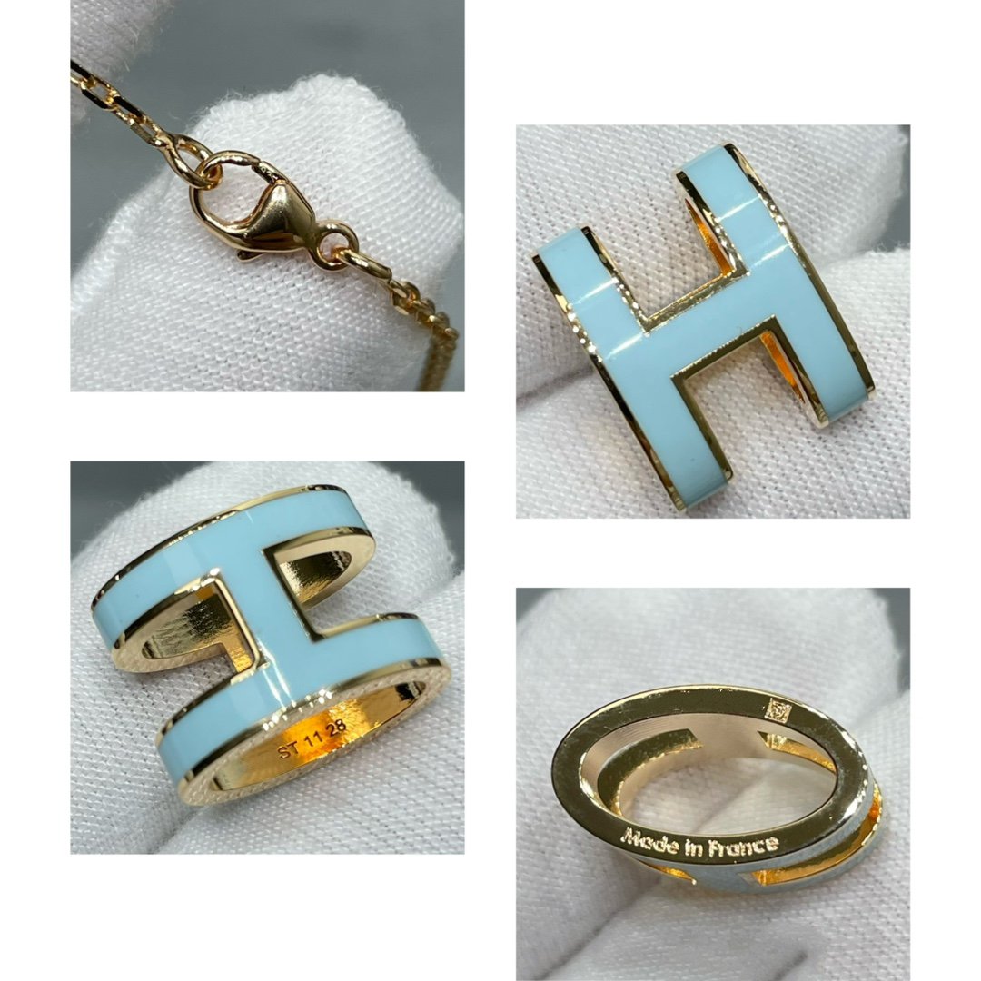 [Loran]POP H SKY BLUE NECKLACE
