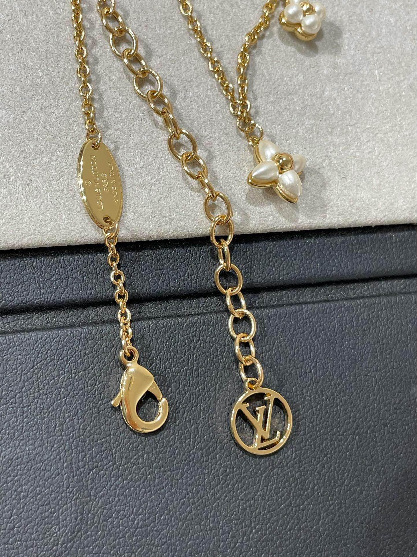 [Loran]FLOWERGRAM GOLD MOP DOUBLE ROW NECKLACE