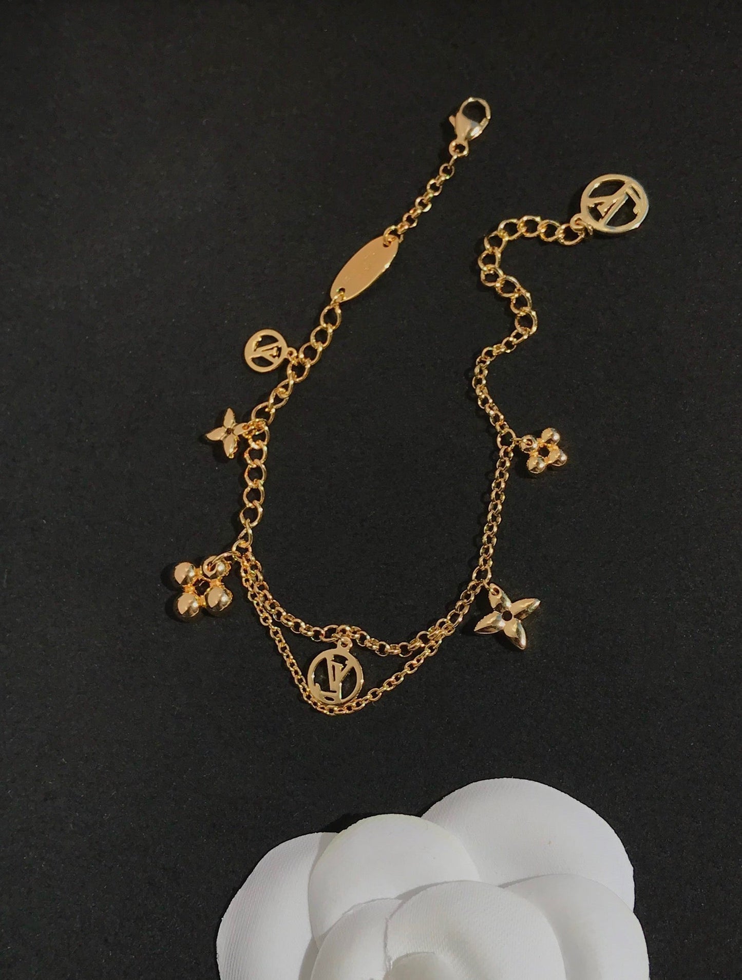 [Loran]BLOOMING ROSE GOLD MOP BRACELET