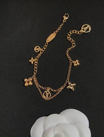 [Loran]BLOOMING ROSE GOLD MOP BRACELET