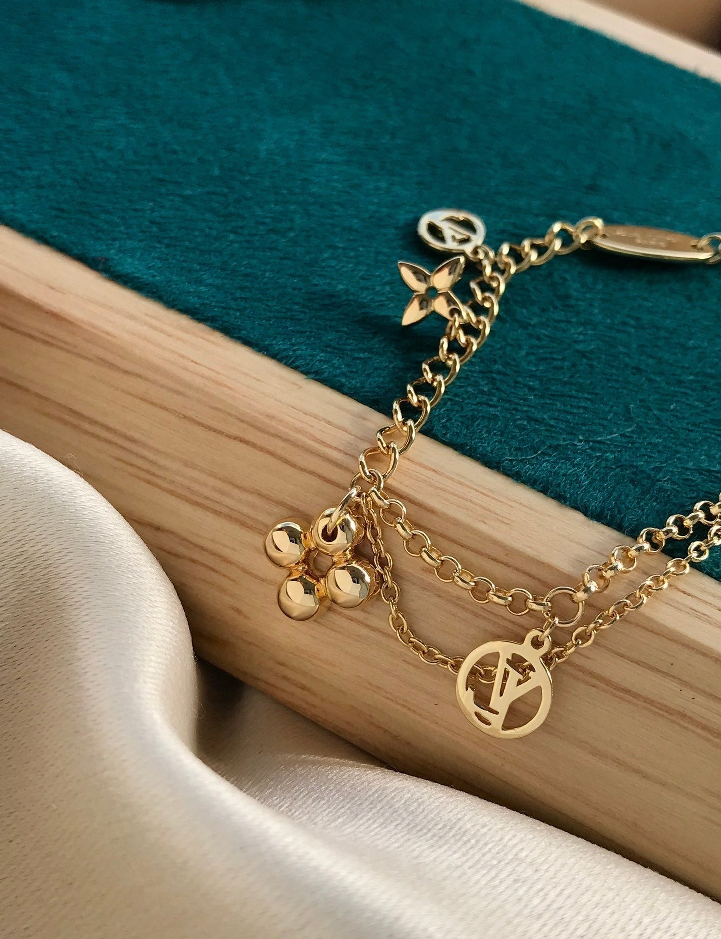 [Loran]BLOOMING ROSE GOLD MOP BRACELET