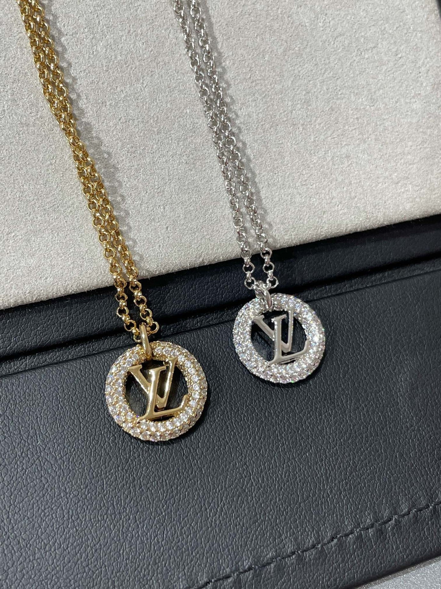 [Loran]BY NIGHT DIAMOND PAVED NECKLACE