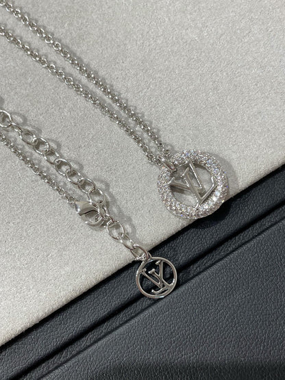 [Loran]BY NIGHT DIAMOND PAVED NECKLACE