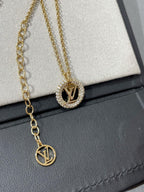 [Loran]BY NIGHT DIAMOND PAVED NECKLACE