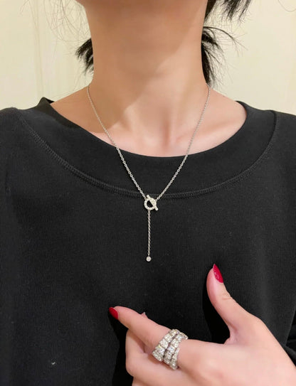 [Loran]FINESSE SILVER DIAMOND NECKLACE