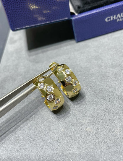 [Loran]BEE LOVE DIAMOND HOOP EARRINGS