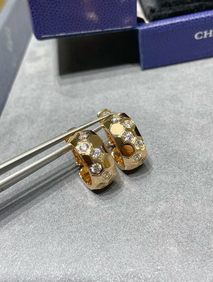 [Loran]BEE LOVE DIAMOND HOOP EARRINGS