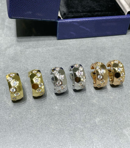 [Loran]BEE LOVE DIAMOND HOOP EARRINGS