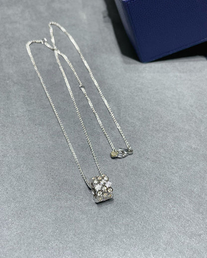 [Loran]BEE LOVE DIAMOND PAVED 3 ROW NECKLACE