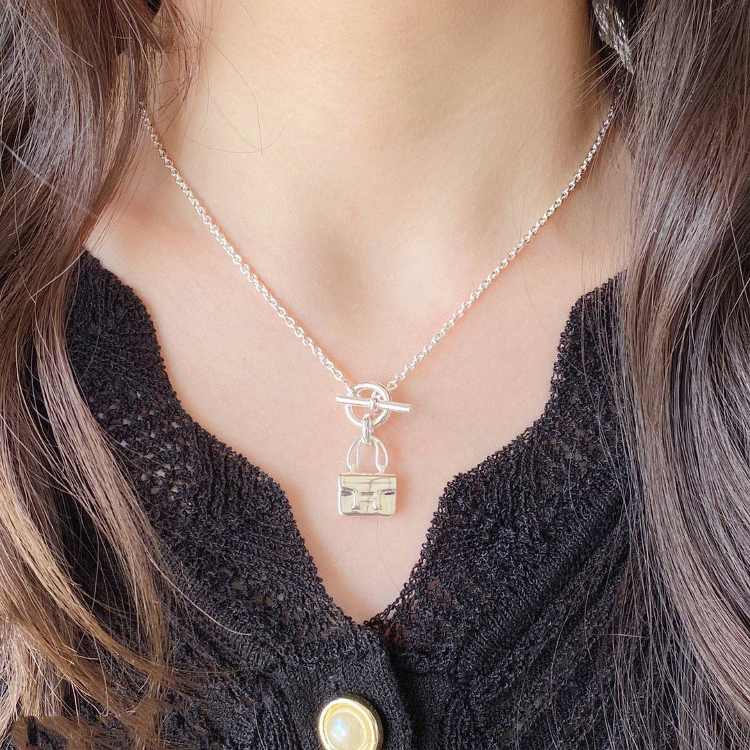 [Loran]CONSTANCE PEDANT SILVER NECKLACE