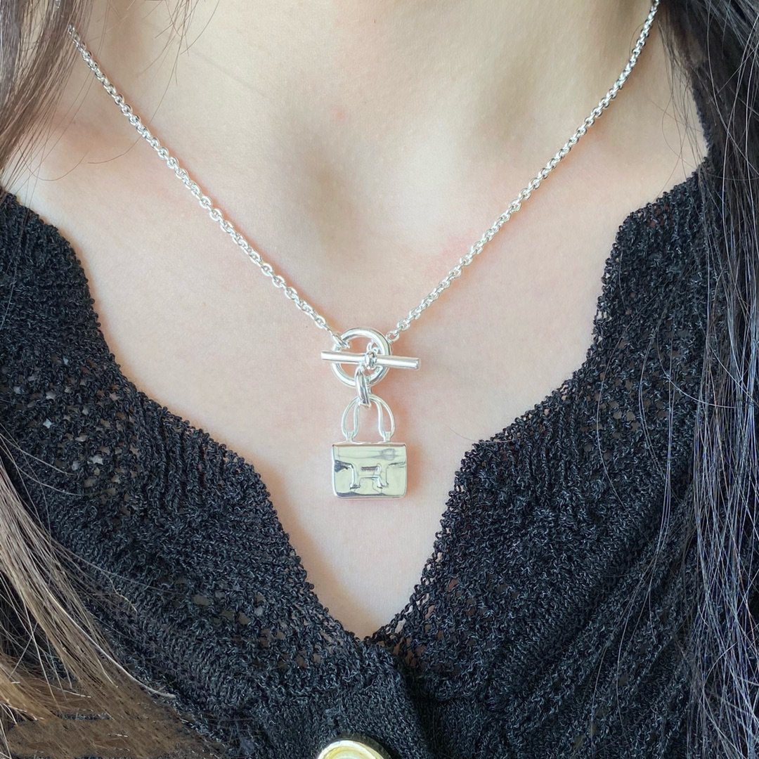 [Loran]CONSTANCE PEDANT SILVER NECKLACE