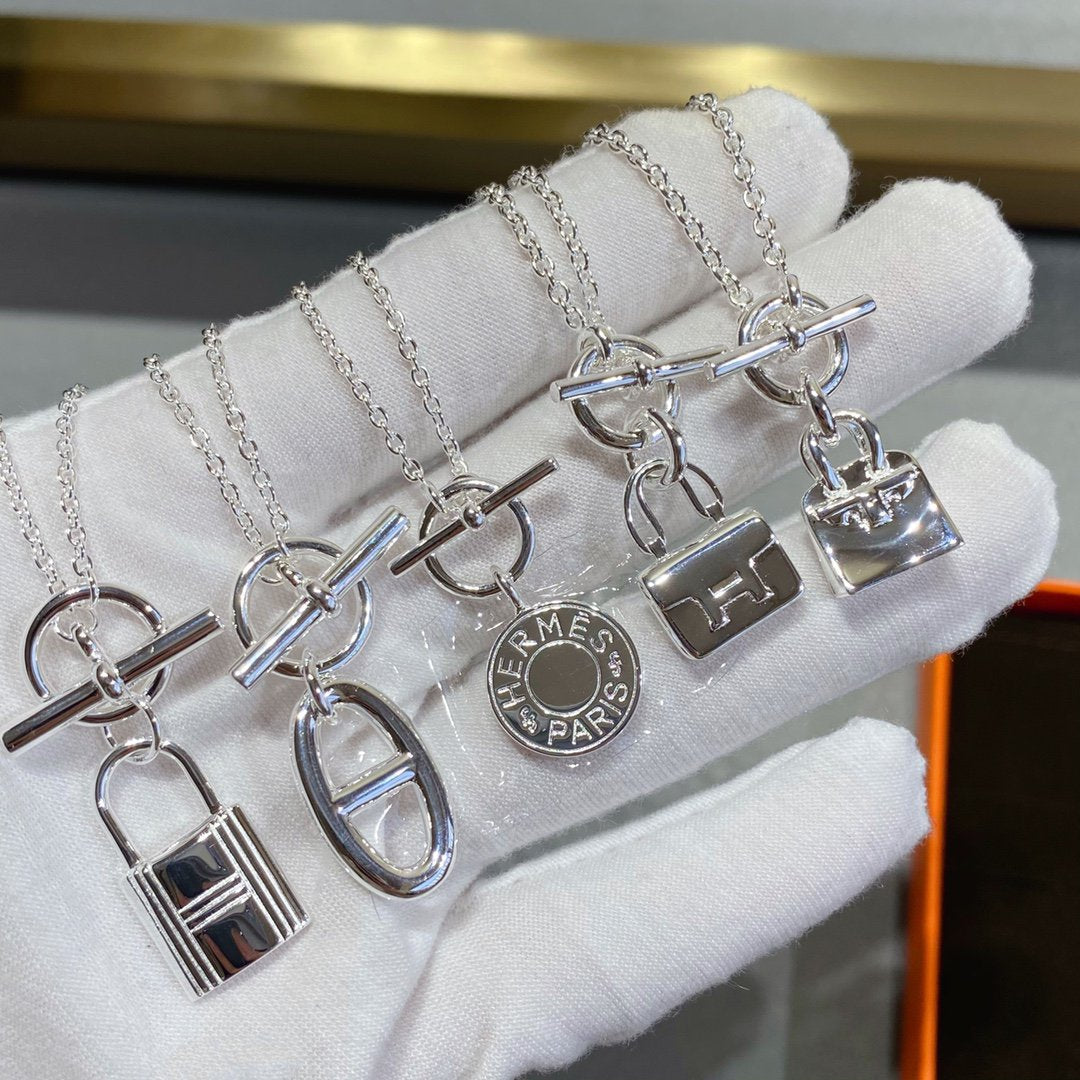 [Loran]CONSTANCE PEDANT SILVER NECKLACE