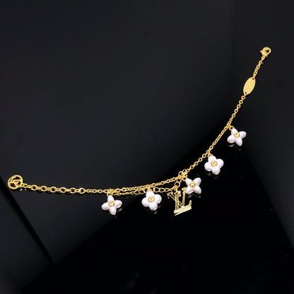 [Loran]LOGO 6 MOTIF STAR AND SUN GOLD BRACELET
