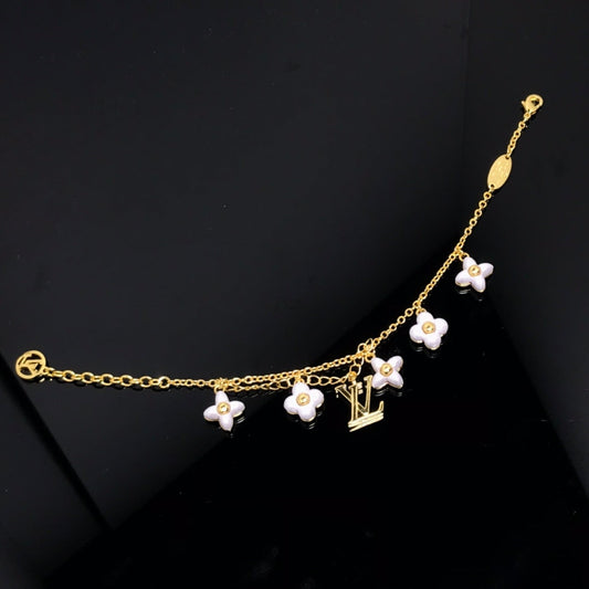 [Loran]LOGO 6 MOTIF STAR AND SUN GOLD BRACELET