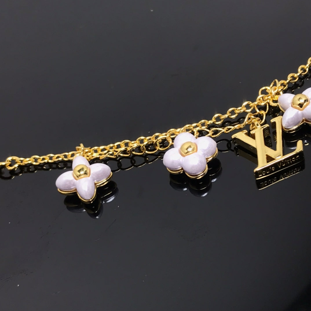 [Loran]LOGO 6 MOTIF STAR AND SUN GOLD BRACELET