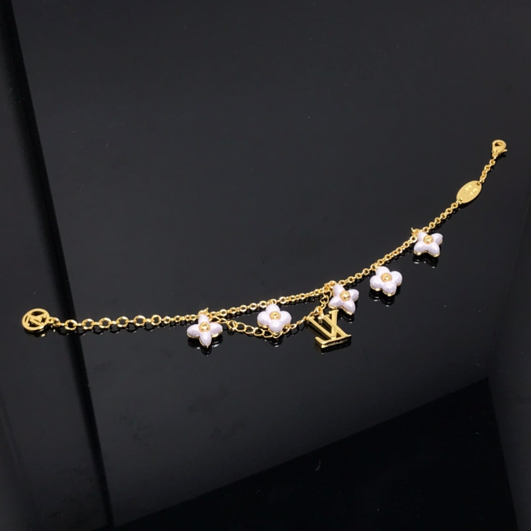 [Loran]LOGO 6 MOTIF STAR AND SUN GOLD BRACELET