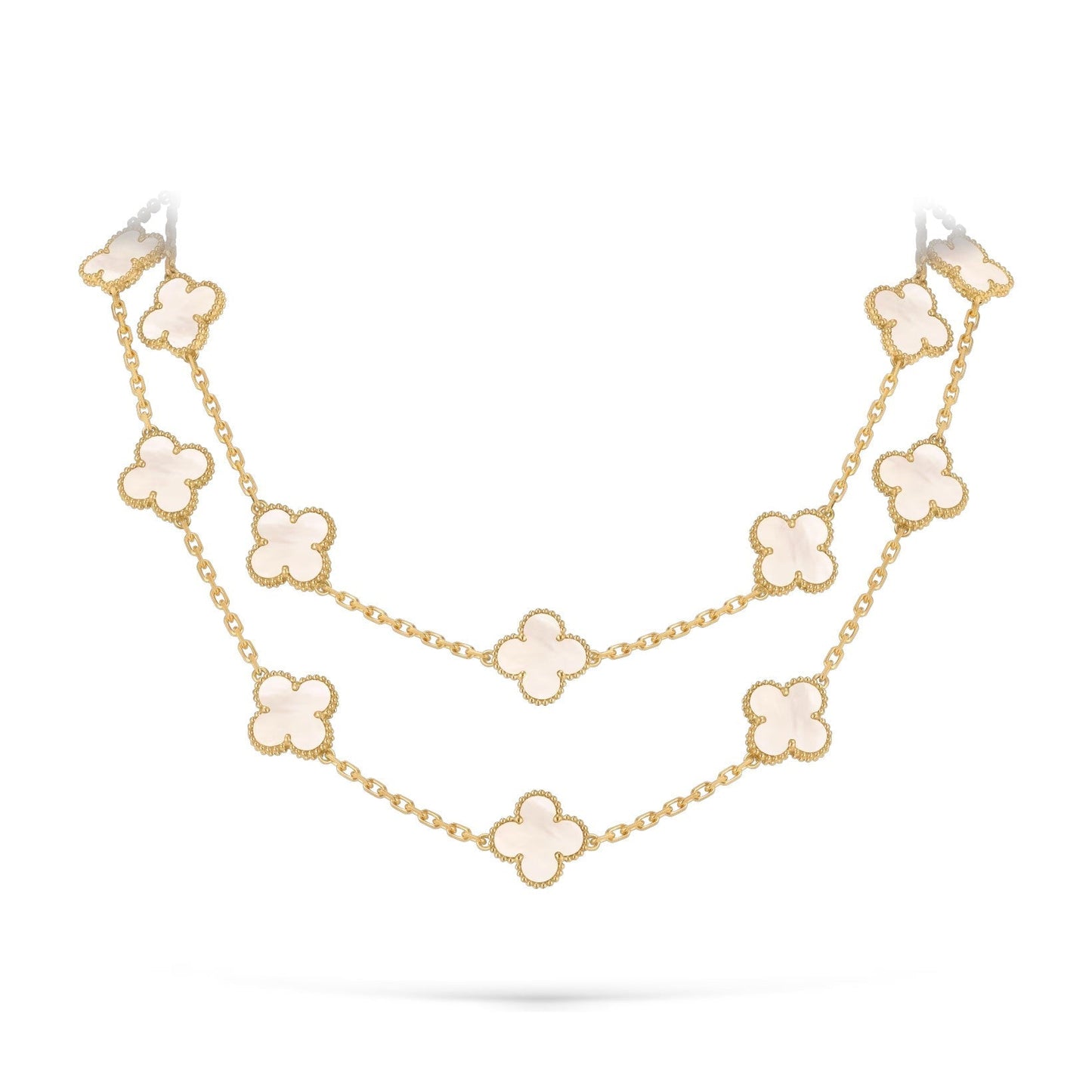 [Loran]CLASSIC 20-MOTIF LUCKY CLOVER LONG NECKLACE GOLD COLLECTION