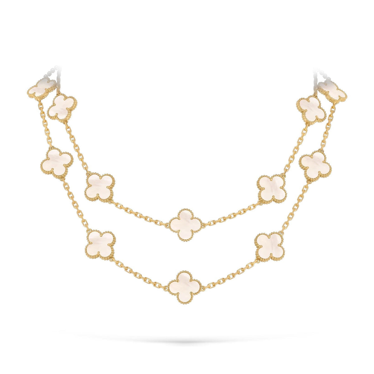 [Loran]CLASSIC 20-MOTIF LUCKY CLOVER LONG NECKLACE GOLD COLLECTION