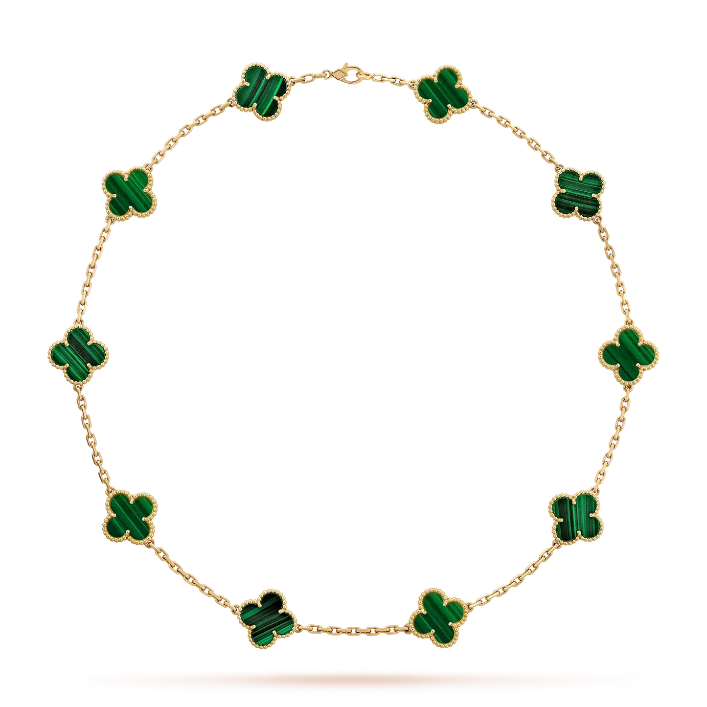 [Loran]CLASSIC LUCKY 10-MOTIF CLOVER NECKLACE GOLD COLLECTION