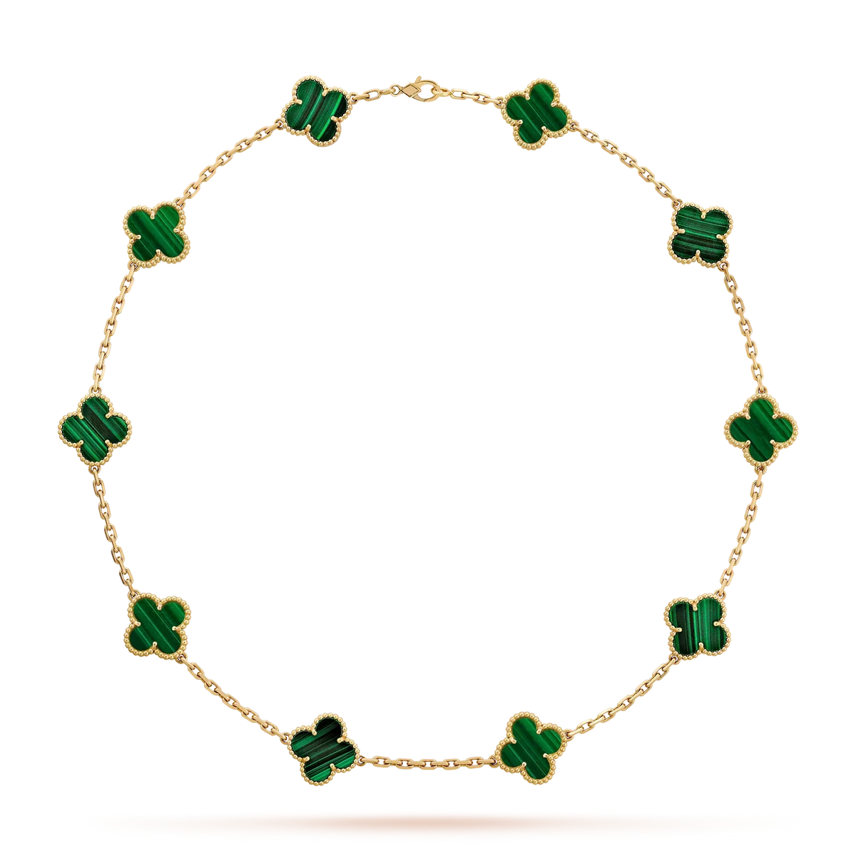 [Loran]CLASSIC LUCKY 10-MOTIF CLOVER NECKLACE GOLD COLLECTION