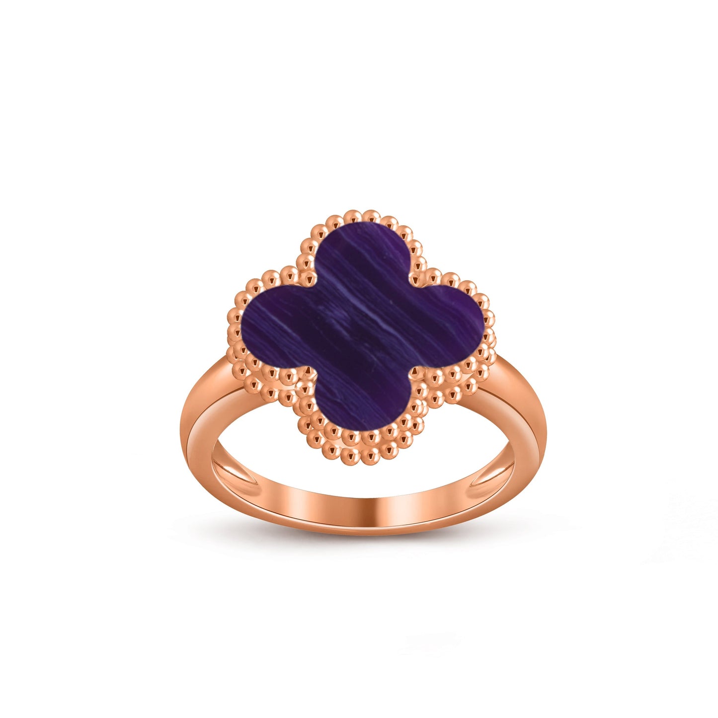 [Loran]LUCKY CLOVER VINTAGE ROSE GOLD RING COLLECTION