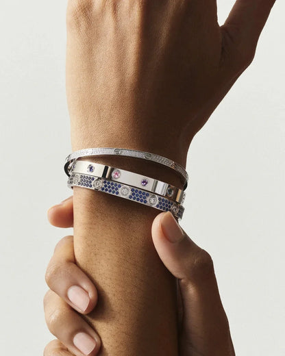 [Loran]CLASSIC 6.1MM LOVE BRACELET 10-DIAMOND FULL PAVÉ