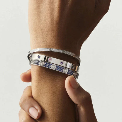 [Loran]CLASSIC 6.1MM LOVE BRACELET 10-DIAMOND MULTICOLOR