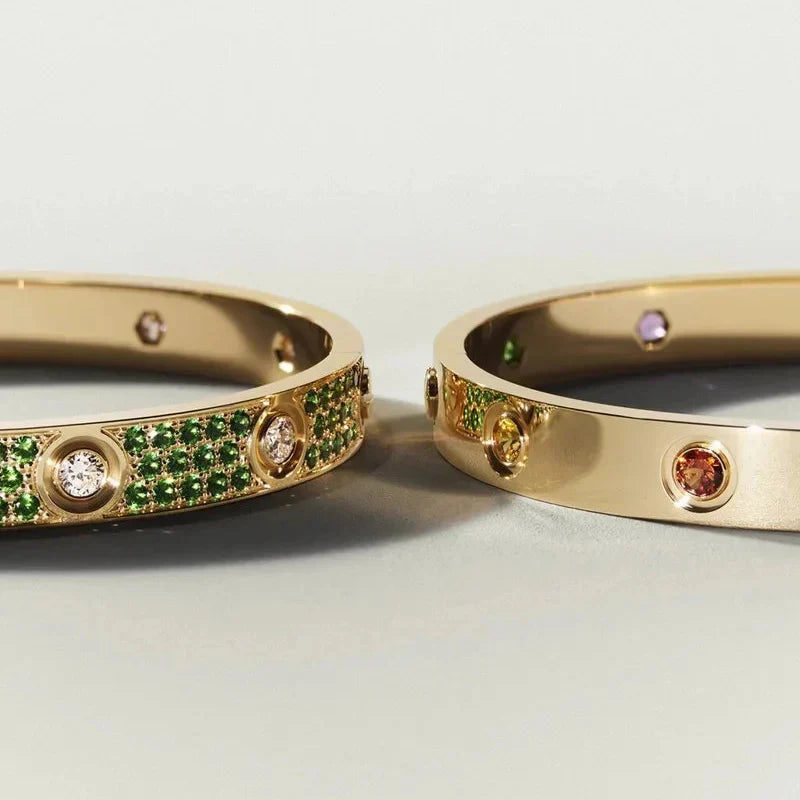 [Loran]CLASSIC 6.1MM LOVE BRACELET 10-DIAMOND MULTICOLOR