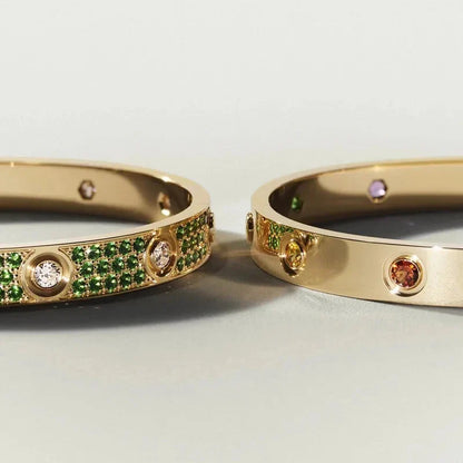 [Loran]CLASSIC 6.1MM LOVE BRACELET 10-DIAMOND MULTICOLOR