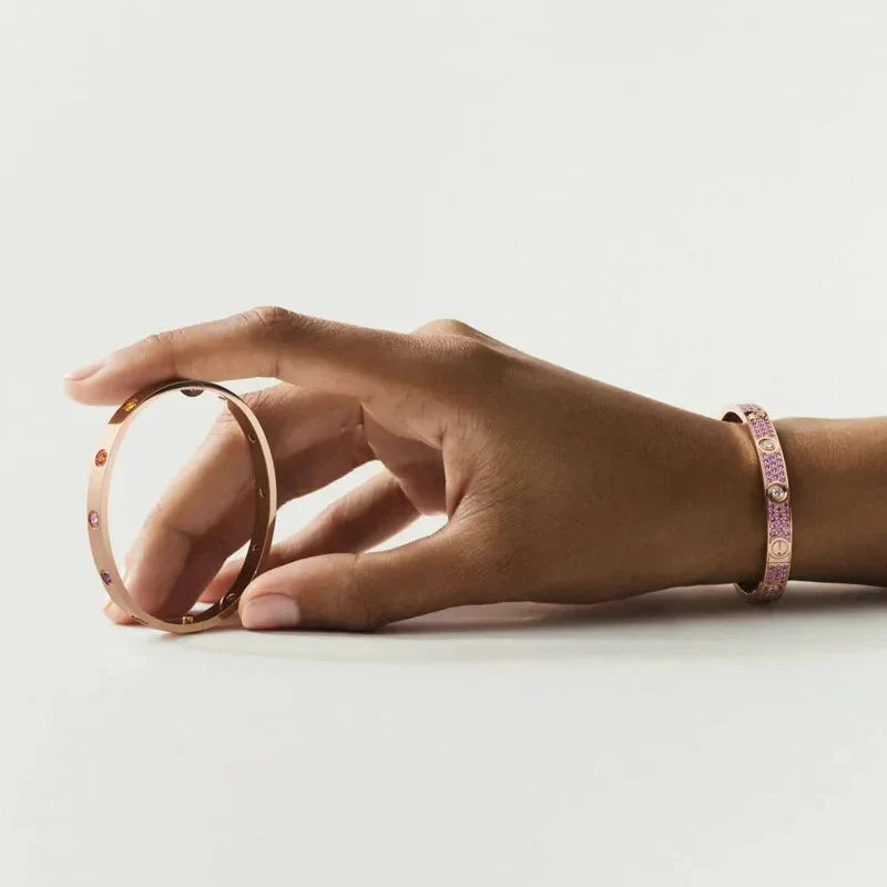 [Loran]CLASSIC 6.1MM LOVE BRACELET 10-DIAMOND MULTICOLOR