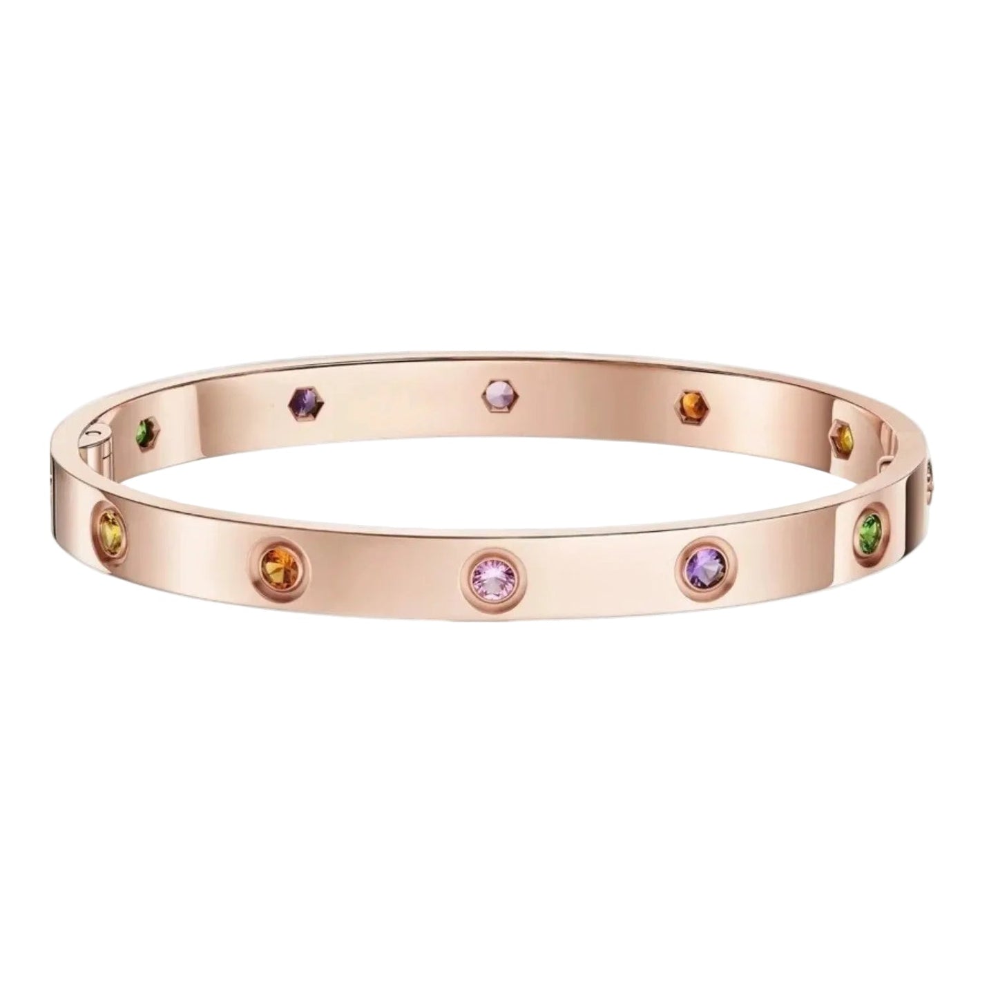 [Loran]CLASSIC 6.1MM LOVE BRACELET 10-DIAMOND MULTICOLOR