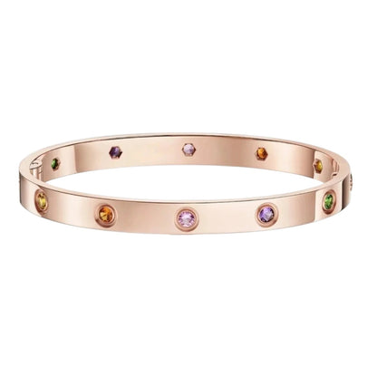 [Loran]CLASSIC 6.1MM LOVE BRACELET 10-DIAMOND MULTICOLOR