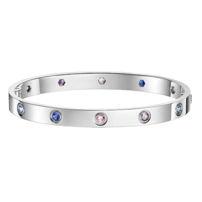 [Loran]CLASSIC 6.1MM LOVE BRACELET 10-DIAMOND MULTICOLOR