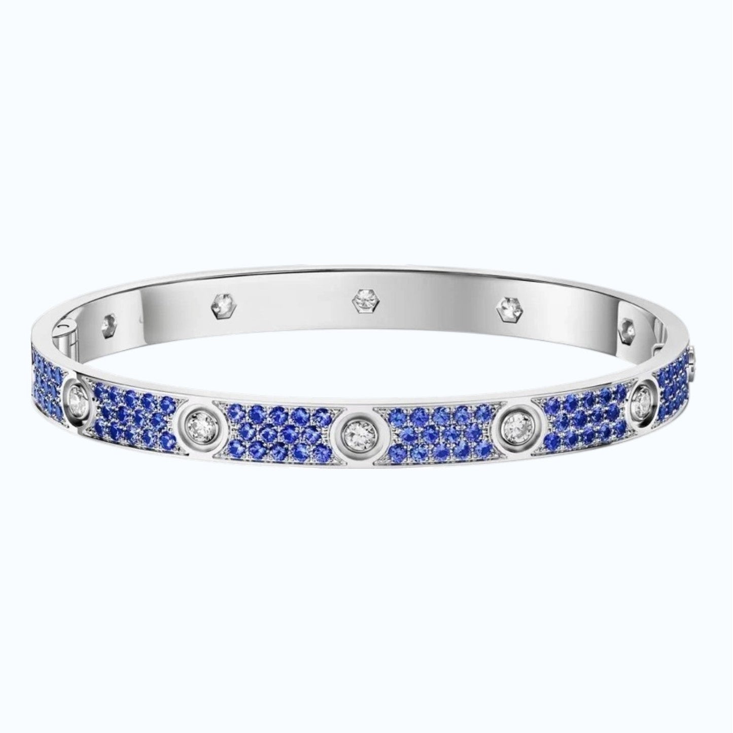 [Loran]CLASSIC 6.1MM LOVE BRACELET 10-DIAMOND FULL PAVÉ