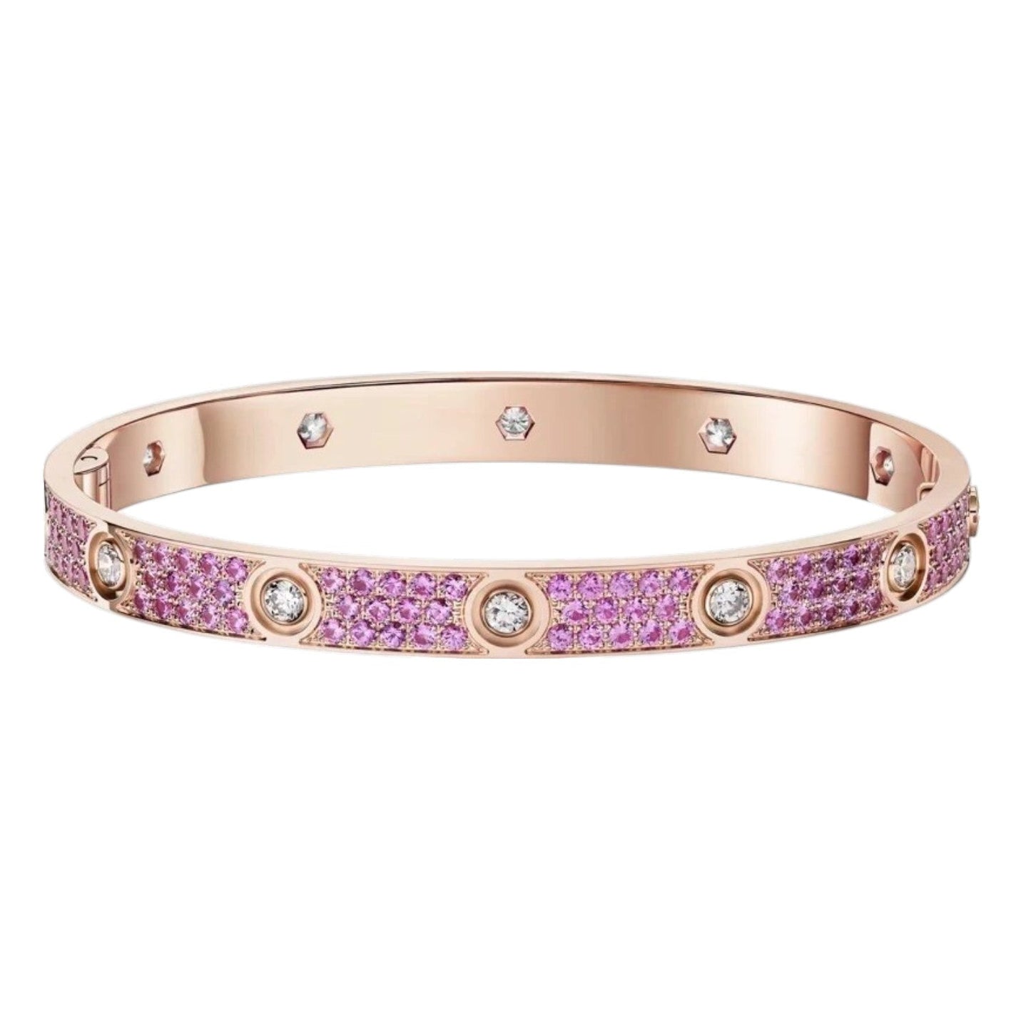 [Loran]CLASSIC 6.1MM LOVE BRACELET 10-DIAMOND FULL PAVÉ
