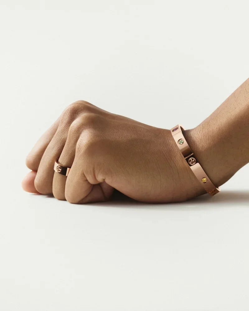 [Loran]CLASSIC 6.1MM LOVE BRACELET 10-DIAMOND FULL PAVÉ