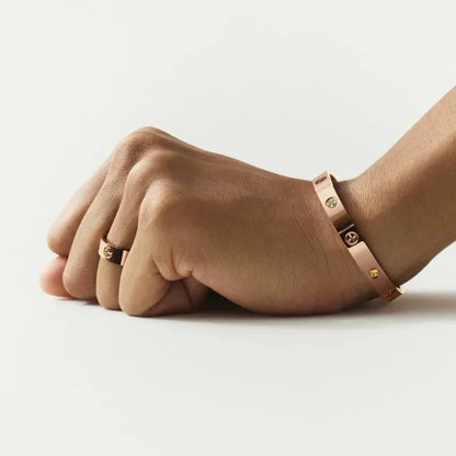 [Loran]CLASSIC 6.1MM LOVE BRACELET 10-DIAMOND MULTICOLOR
