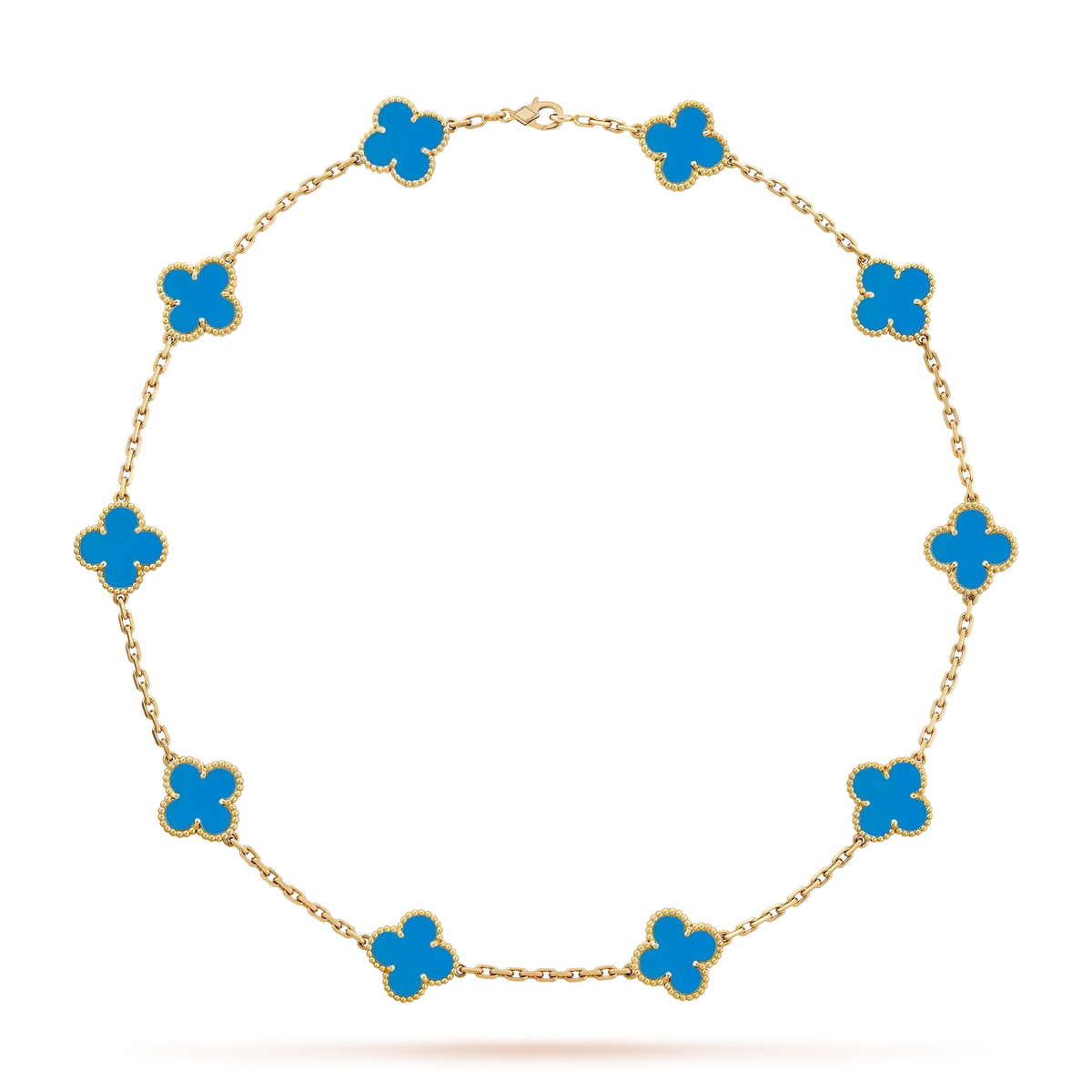[Loran]CLASSIC LUCKY 10-MOTIF CLOVER NECKLACE GOLD COLLECTION