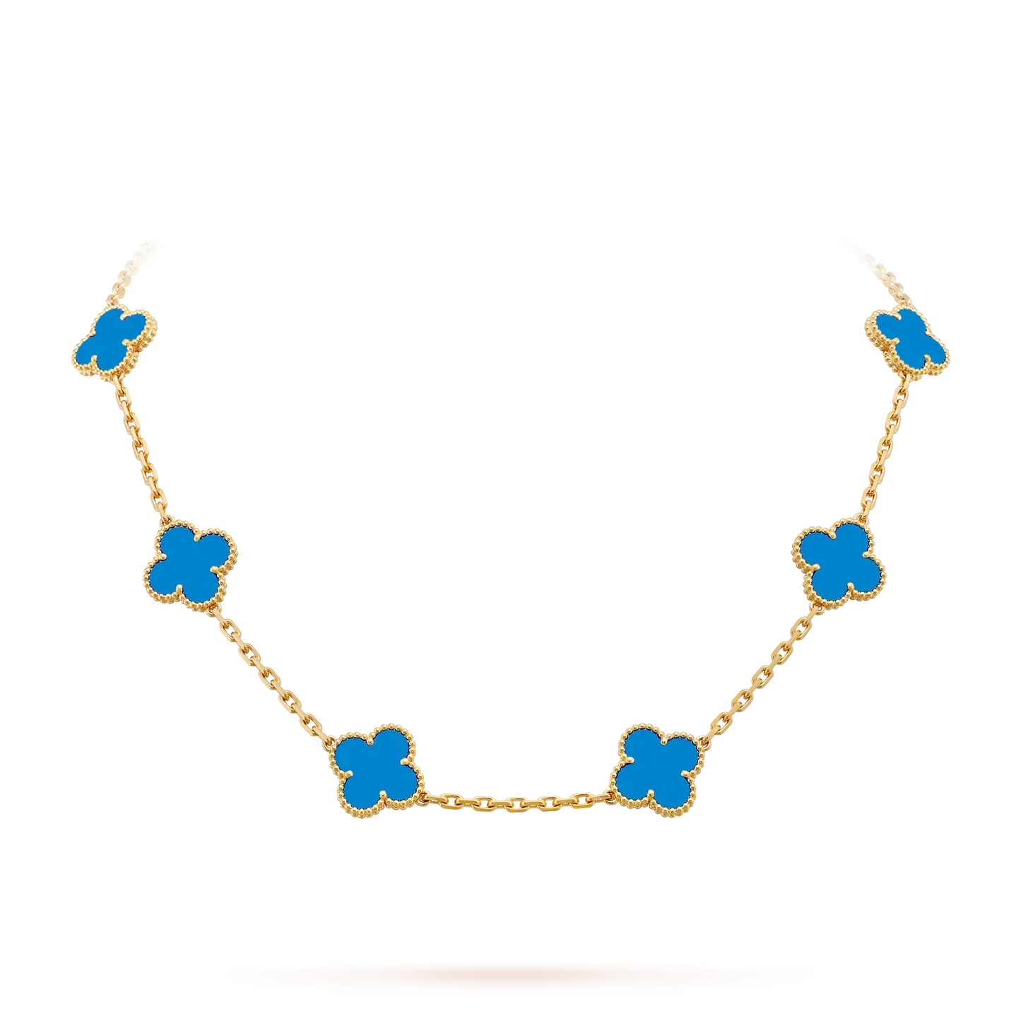 [Loran]CLASSIC LUCKY 10-MOTIF CLOVER NECKLACE GOLD COLLECTION