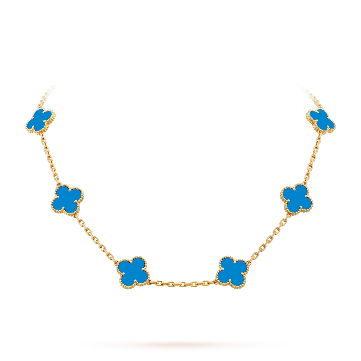 [Loran]CLASSIC LUCKY 10-MOTIF CLOVER NECKLACE GOLD COLLECTION