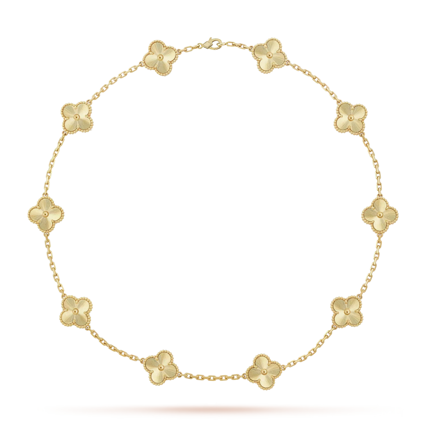 [Loran]CLASSIC LUCKY 10-MOTIF CLOVER NECKLACE GOLD COLLECTION