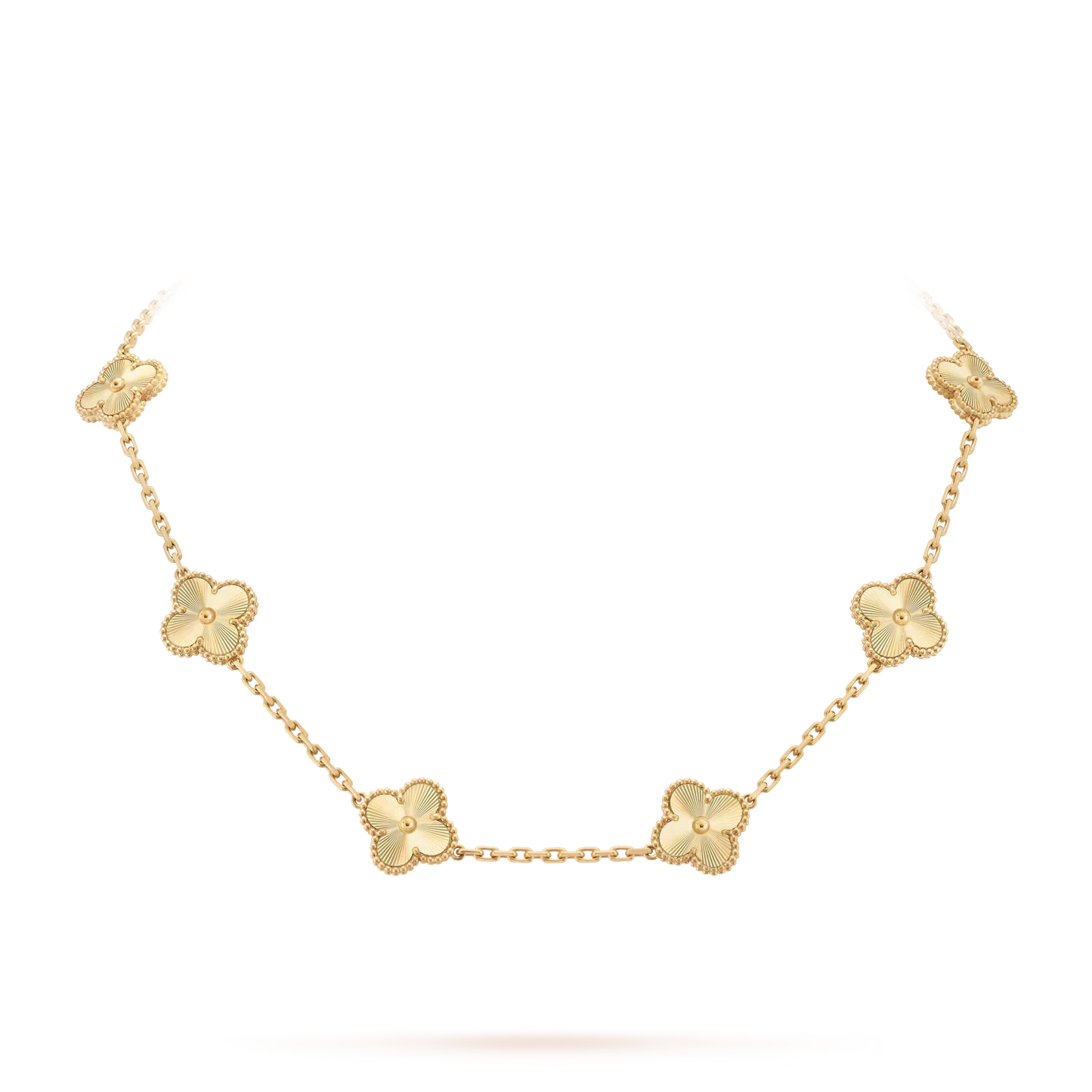 [Loran]CLASSIC LUCKY 10-MOTIF CLOVER NECKLACE GOLD COLLECTION