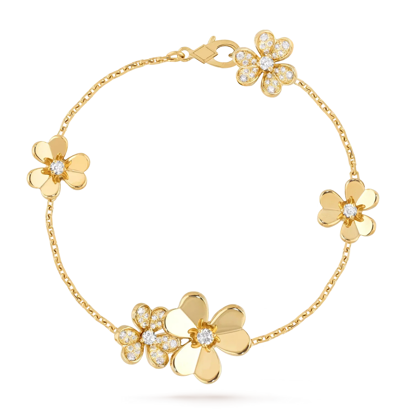 [Loran]LUMINOUS BLOSSOM 5-MOTIF CHARM BRACELET