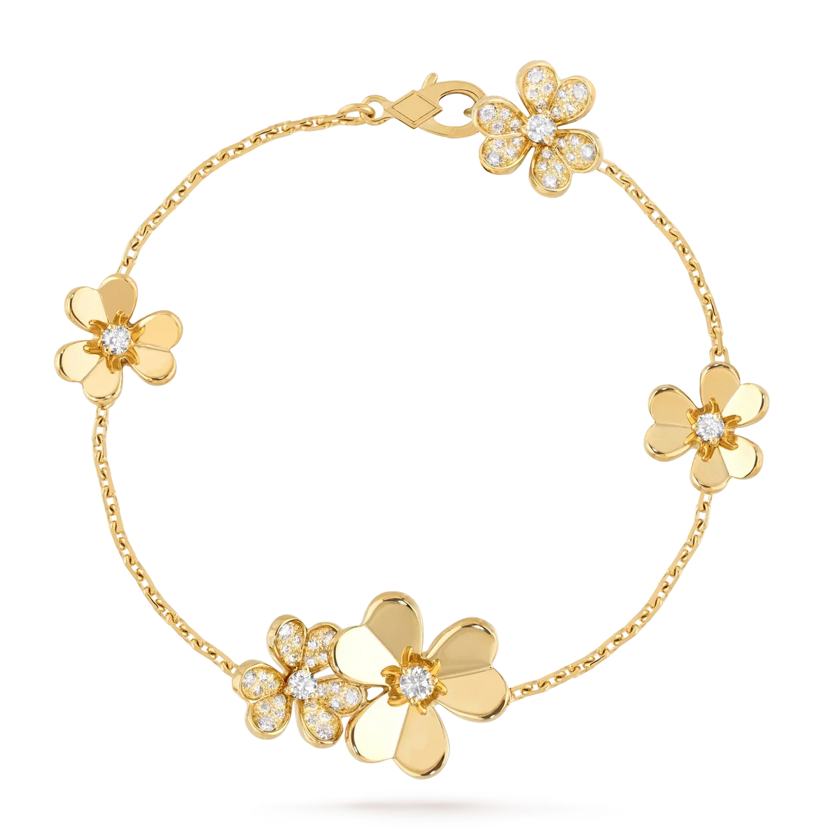 [Loran]LUMINOUS BLOSSOM 5-MOTIF CHARM BRACELET