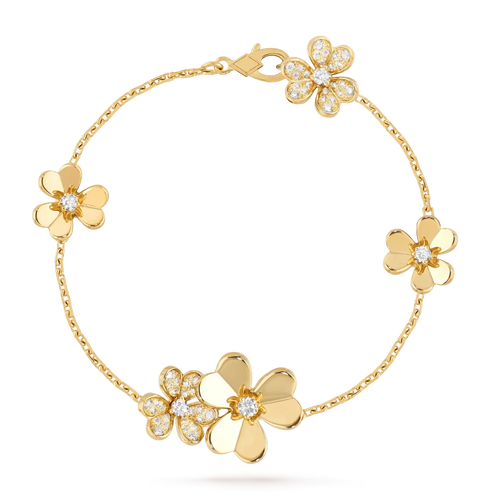 [Loran]LUMINOUS BLOSSOM 5-MOTIF CHARM BRACELET