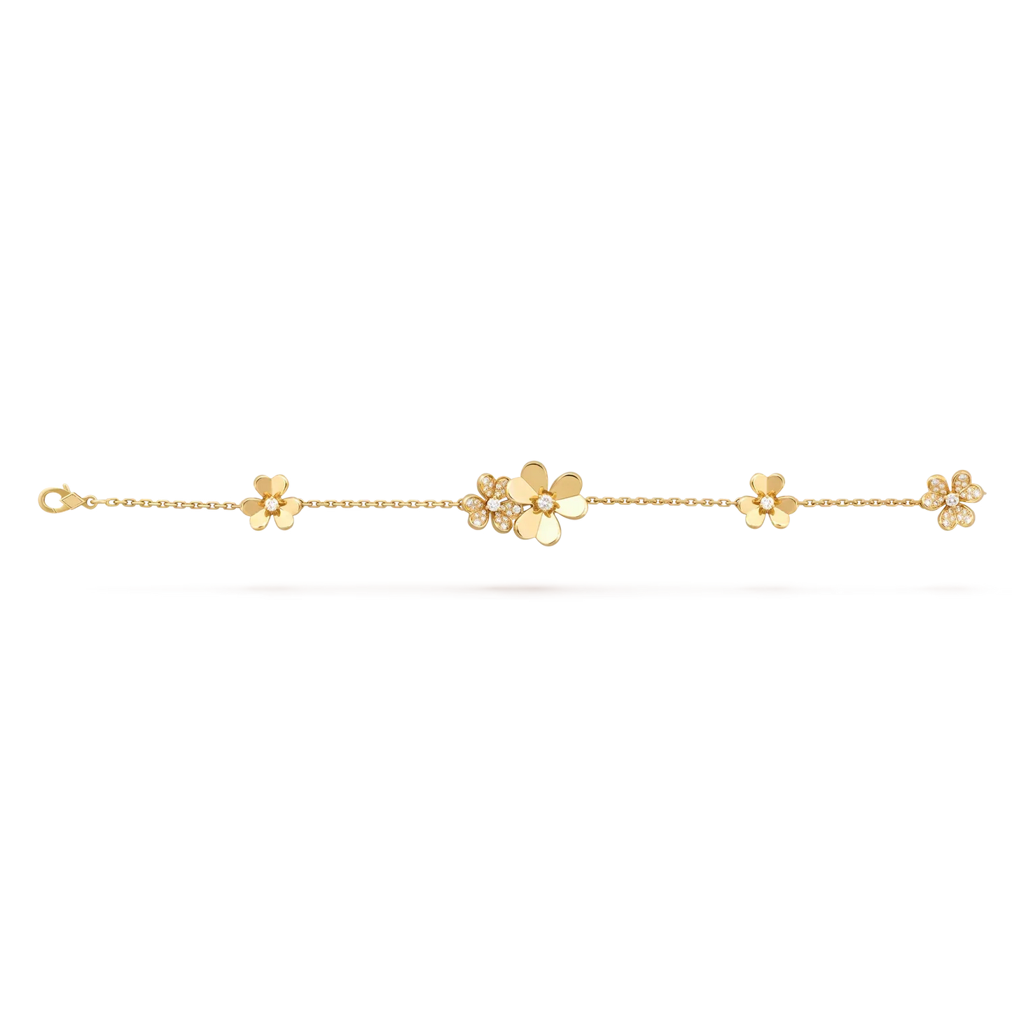 [Loran]LUMINOUS BLOSSOM 5-MOTIF CHARM BRACELET