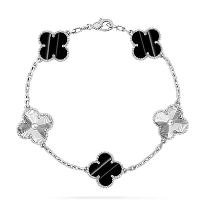 [Loran]LUCKY CLOVER 5-MOTIF BRACELET - PULSE STONE COLLECTION